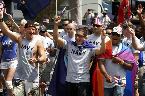 Active Duty Military Members March In San Diego's Gay Pride Parade Active Duty Military Members March In San Diego's Gay Pride Parade