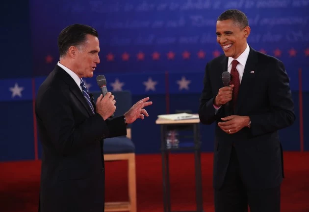 Barack Obama And Mitt Romney Participate In Second Presidential Debate President Obama and Governor Romney square off in debate number two.